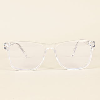 EyeJack Insight Transparent Square Eyeglasses for Men & Women (EJ85201GE1299-C3)