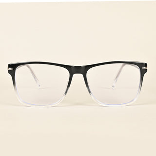 EyeJack Insight Black & Transparent Square Eyeglasses for Men & Women (EJ85201GE1300-C8)