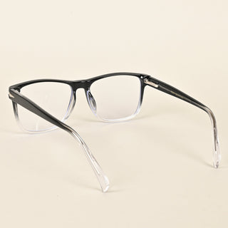 EyeJack Insight Black & Transparent Square Eyeglasses for Men & Women (EJ85201GE1300-C8)