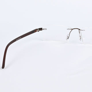 EyeJack Infinite Brown Rimless Eyeglasses for Men & Women (BG98105GE1143-C8)