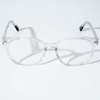 EyeJack Astra Transparent Square Eyeglasses for Men & Women (TR6604CL99-C4)