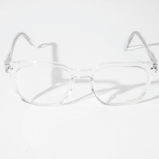 EyeJack Astra Transparent Square Eyeglasses for Men & Women (TR6605CL109-C4)