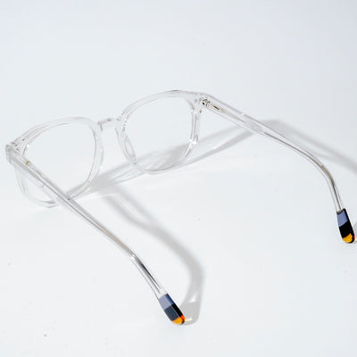 EyeJack Astra Transparent Square Eyeglasses for Men & Women (TR6604CL99-C4)