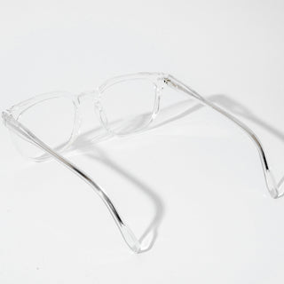 EyeJack Astra Transparent Square Eyeglasses for Men & Women (TR6605CL109-C4)