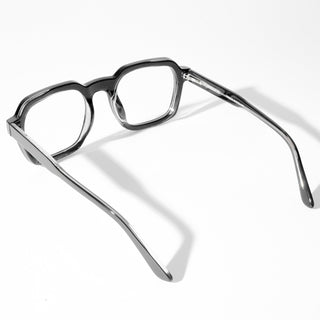 EyeJack Astra Shine Black Square Eyeglasses for Men & Women (TR6603CL85-C1)