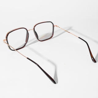 EyeJack Nebula Black & Brown Full Rim Wayfarer Eyeglasses for Men & Women (TG8001GE593-C5)