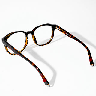 EyeJack Astra Black & Demi Brown Square Eyeglasses for Men & Women (TR6604CL104-C9)