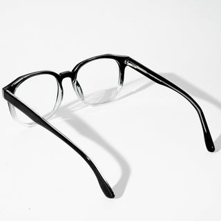 EyeJack Astra Black & Transparent Square Eyeglasses for Men & Women (TR6604CL97-C2)